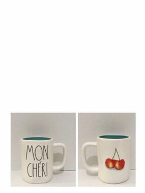 NEW Rae Dunn Mon Cheri Mug Double Sided 🍒